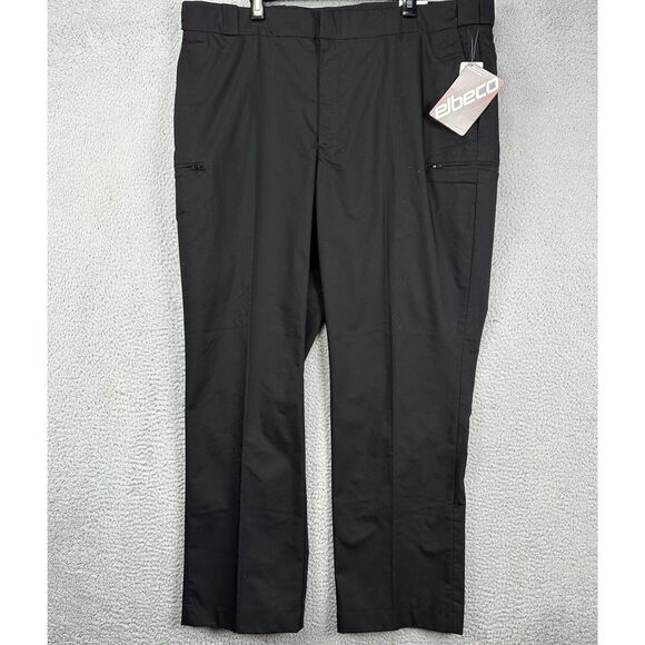 Elbeco Uniform Cargo Pants Mens‎ 44R Reflex Black Tactical Ripstop E7340R NEW